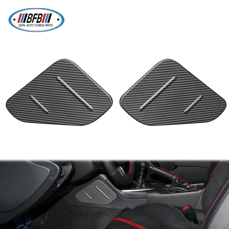 Matte Carbon Interieur Accessoires Middenconsole Side Knie Pad Cover Voor Subaru BRZ Voor Toyota GR86 2021 +