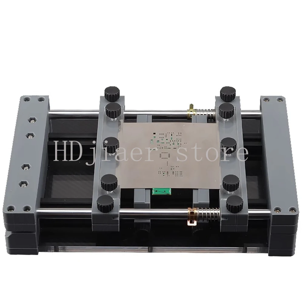 

Manual Screen Printing Machine for PCB - Compact Benchtop Solder Paste Stencil Printer 130x130mm Printing Area