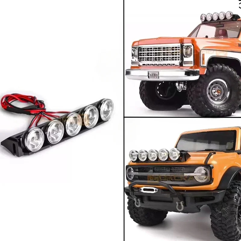 

LED Roof Spotlight Searchlight for 1/10 RC Crawler Car TRX4 Bronco TRX4 Blazer SCX III Wrangler SCX II Cherokee DIY Modification