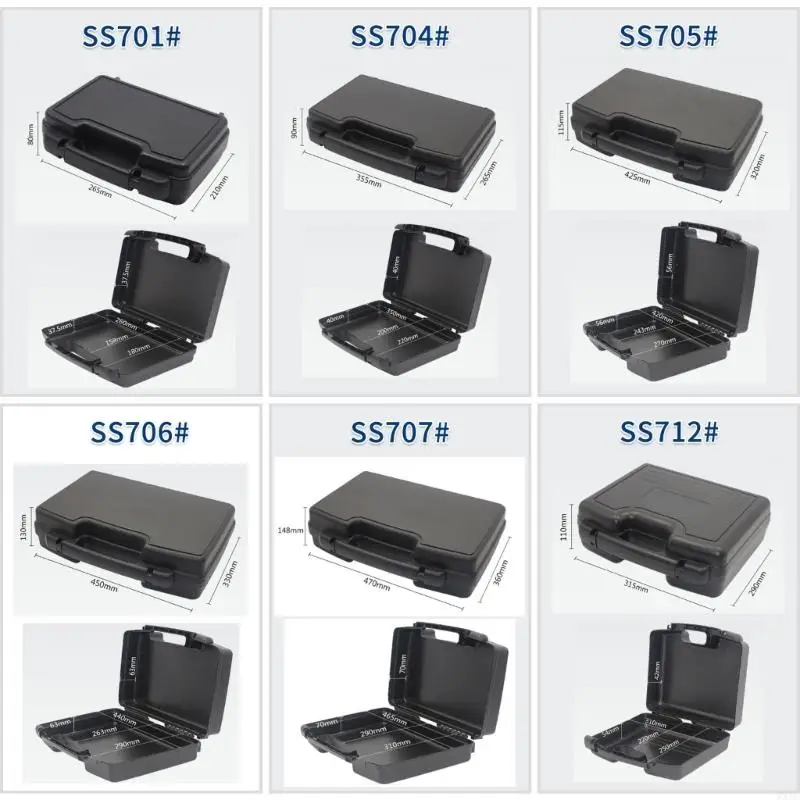 per utensili in plastica WXTC custodia spaziosa per memoria degli accessori hardware