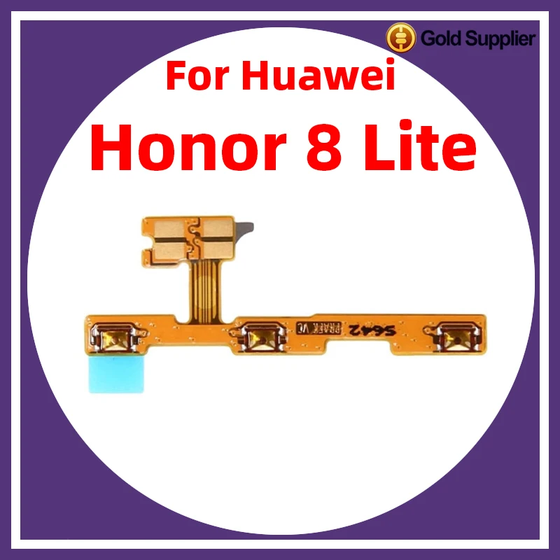 For Huawei Honor 8 Lite Power ON OFF Volume Camera Key Button Switch Flex Cable Replacement