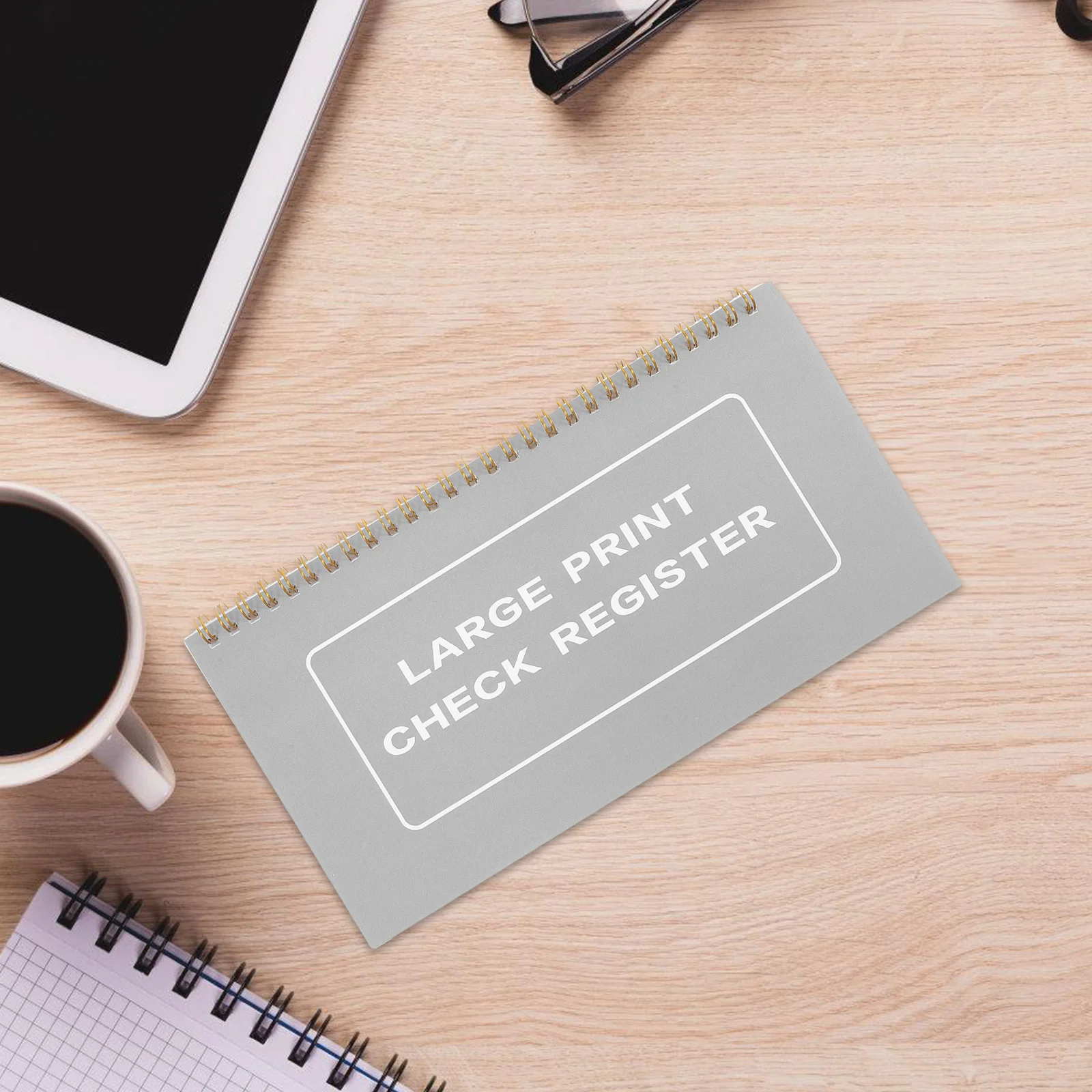 2 قطعة كتاب تسجيل الاختيار لكتاب الشيكات الشخصية أشكال معاملات واضحة ورقة قوية تصميم مدمج فاتورة تعقب الدفع و #4