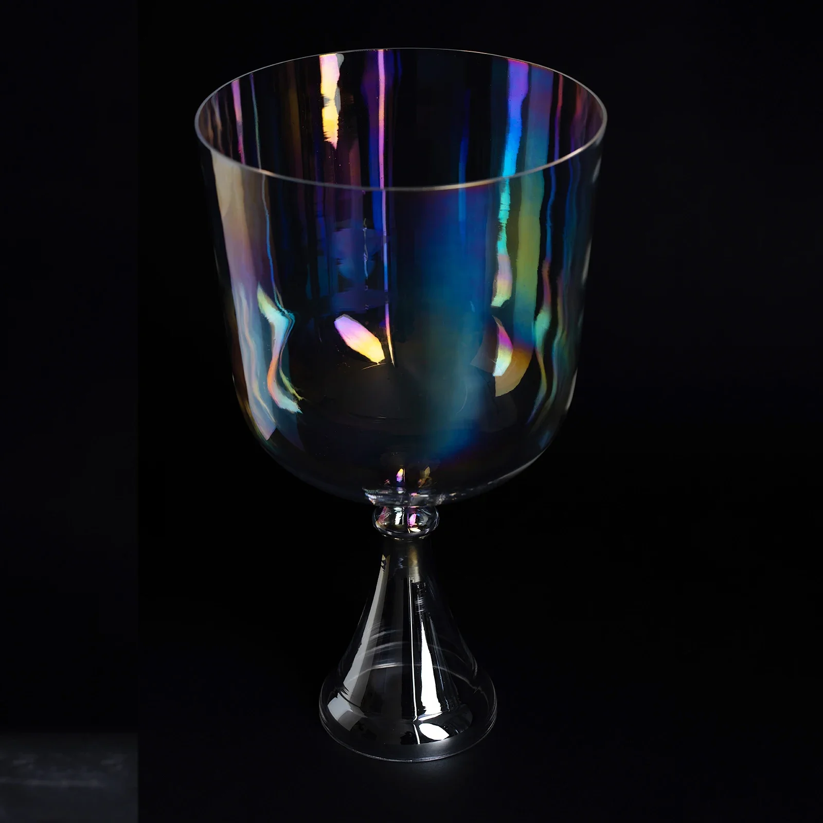 Star Linkup Cosmic Light Clear Quartz Handheld Crystal Singing Chalice Holy Grail, Sound Healing Instrument for Stress Relief, Meditation & Sound Bath