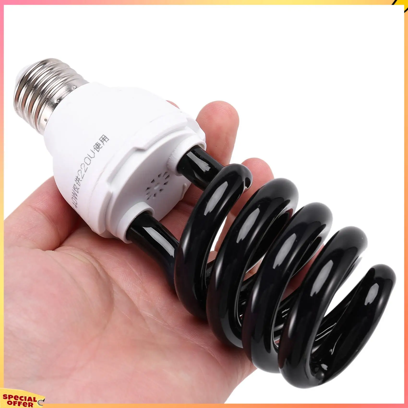 

ABFI 4X E27 40 Вт УФ-ультрафиолетовая флуоресцентная лампа Blacklight CFL 220 В Форма: спиральная мощность Напряжение: 40 Вт 220 В