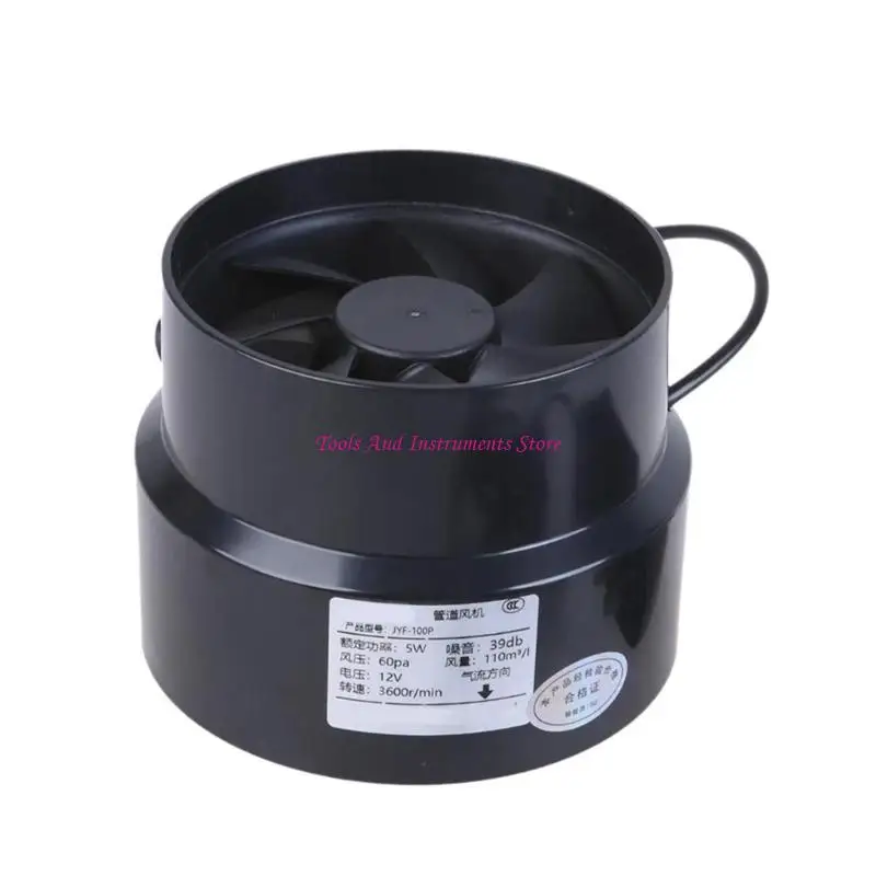 Quiet Marine Inline Blower Fan 97mm Durability ABS for Boat Ventilation C7AC