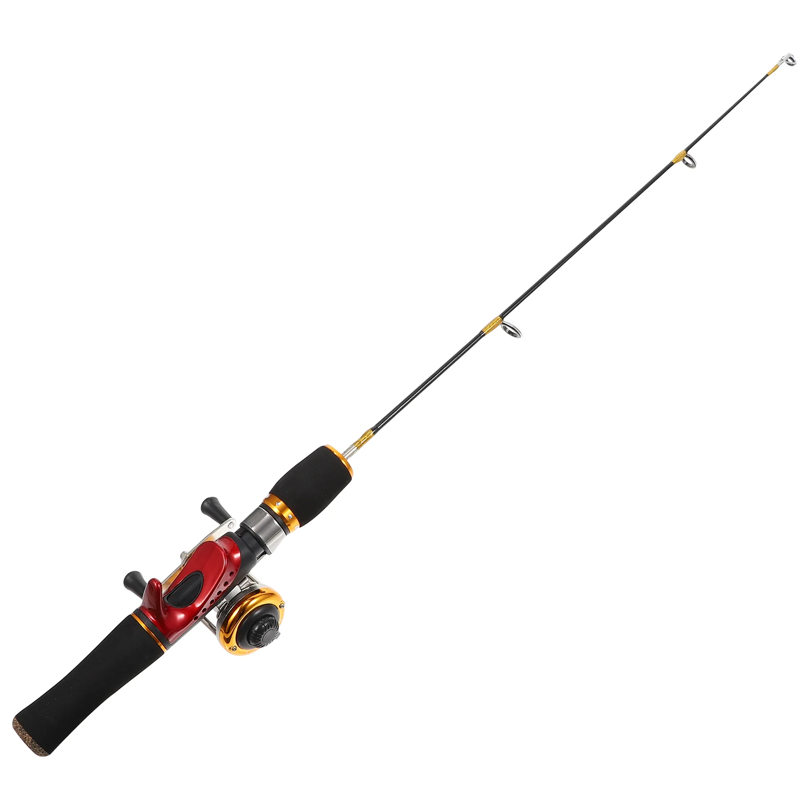 

Ice Fishing Rod Practical Creative Convenient Pole Straight Handle Winter Short Supply FRP Portable Gear Small Size Mini