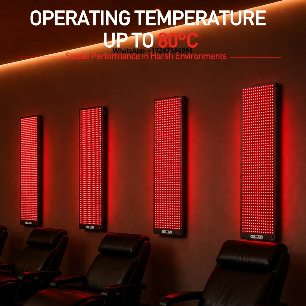 VITARED High Temperature Standing Red Light Therapy Panel 1320LEDs 6 Spectrums Red+Infrared Therapy for Spa Sauna Hotel Use