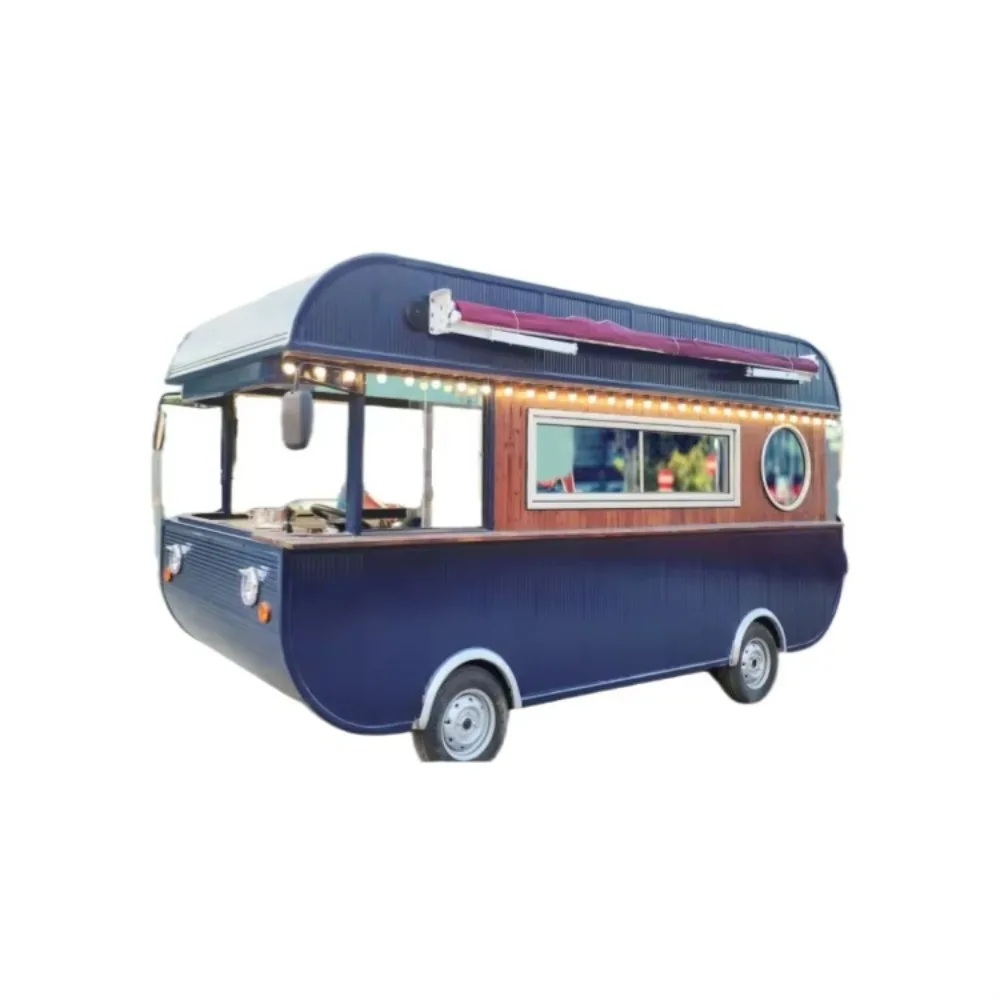 Mobile Concession Food Truck Trailer Ice Cream Kiosk Coffee Snack Shop Fully Equipped BBQ Restaurant Mobile Kitchen Food Cart