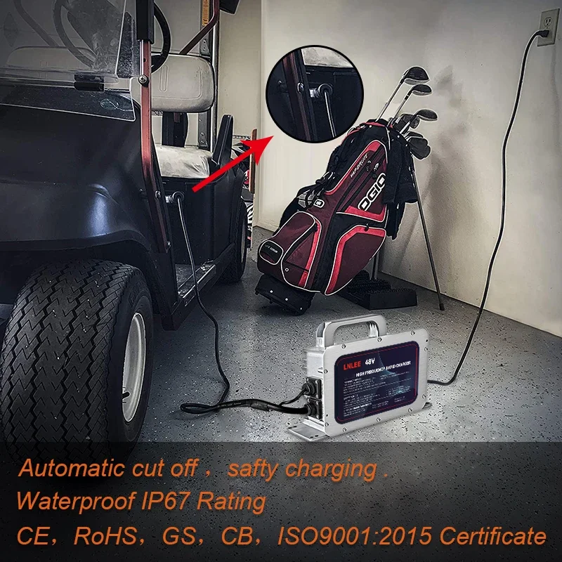 Chargeurs de batterie au lithium étanches intégrés LNLEE 72V 10A