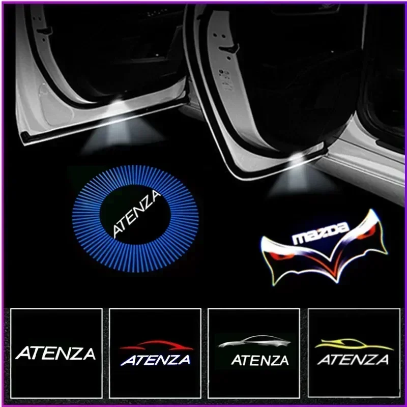 

2PCS Led Car Door Welcome Light Laser Projector Logo Ghost Shadow Lamps For Mazda ATENZA 6 2002 2003 2004-2016 2017 2018 2019