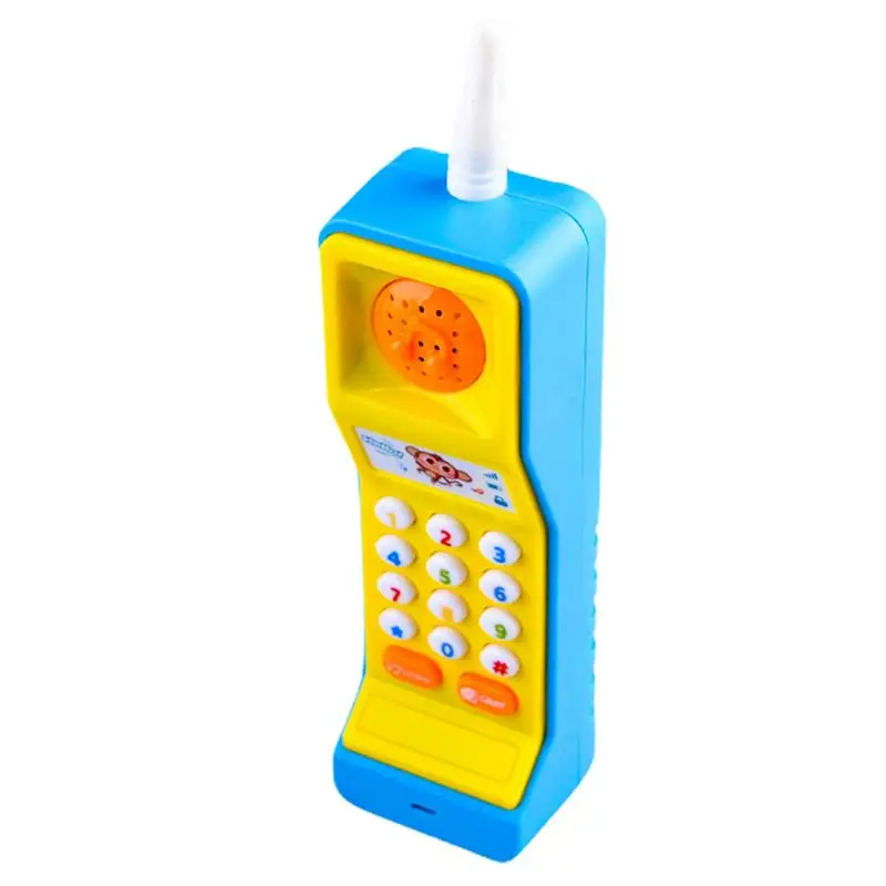 

Toy Cell Phones Vintage Fake Phone Learning Toy Mini Cute Cartoon Educational Call Chat Learning Play Phone with Light Sound