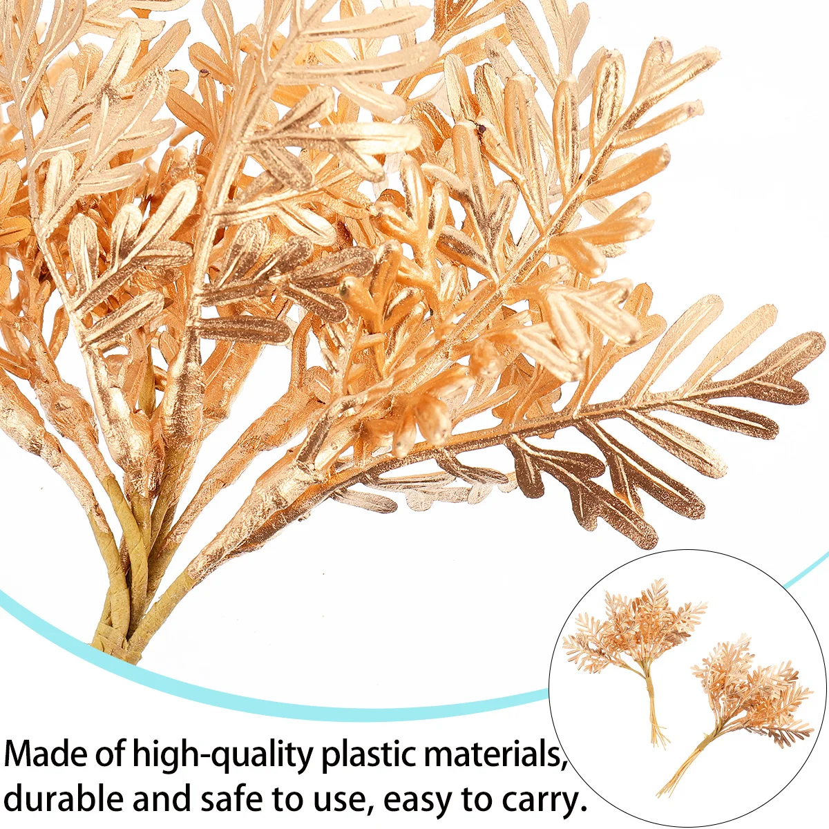 

2Pcs Plastic Pine Picks Artificial Christmas Pine Picks Realistic Wreath Materials for Christmas Tree Wedding Party Decor