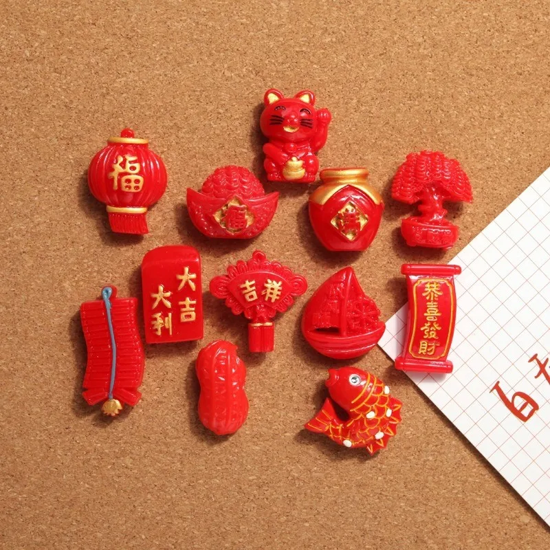 10pcs Cute cartoon mini gold ingot soft wood board wool felt push pin photo wall pin I-nail press nail