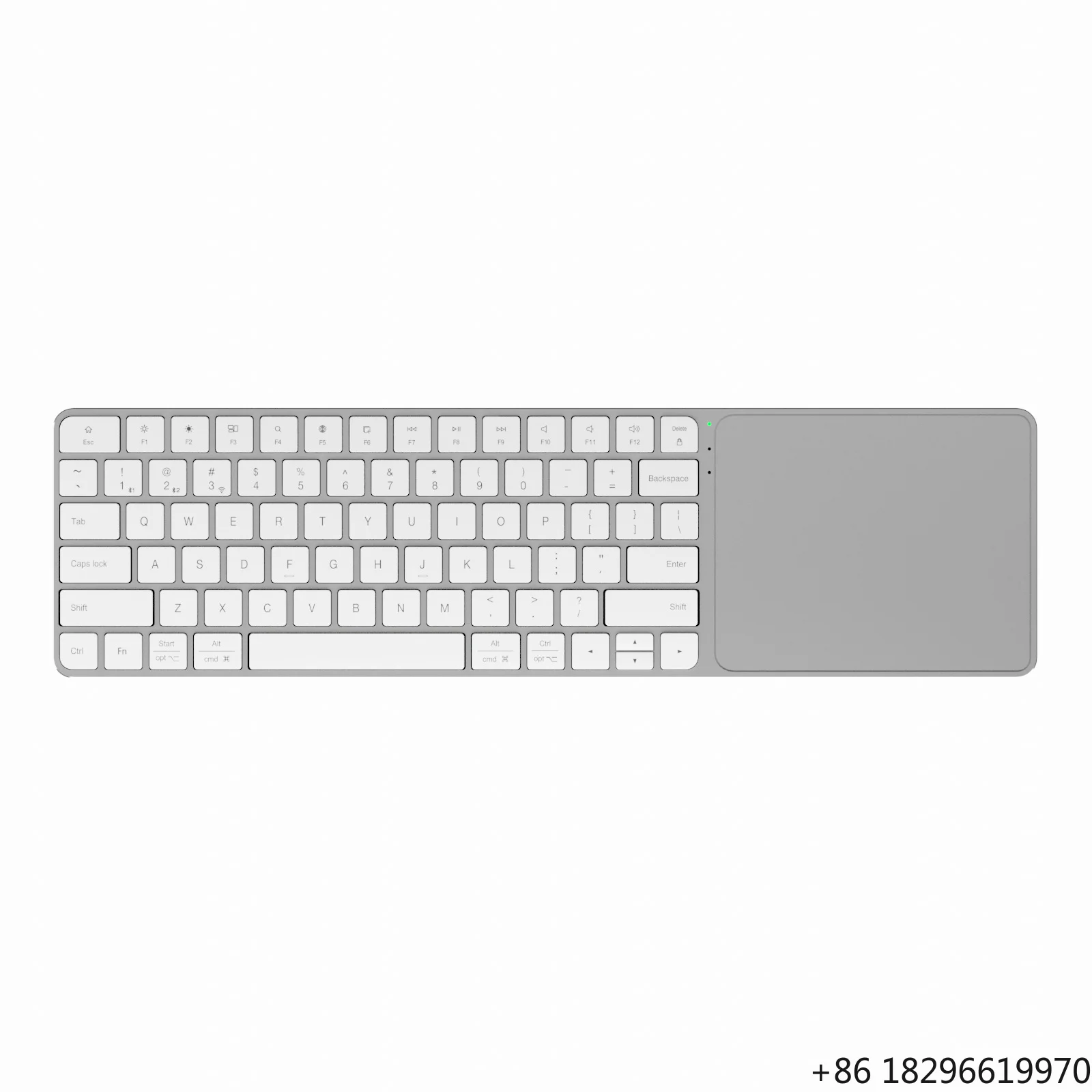 Tri-mode 2.4G Wireless Aluminum Alloy Keyboard CNC Anodized Shell Built-in Touchpad