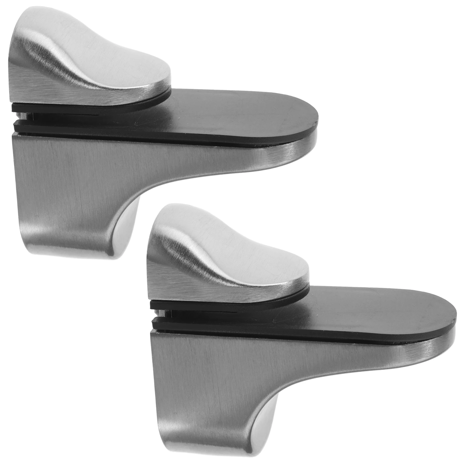 

2 Pcs Shelves Bracket Wall Mounted Adjustable Height Angle Zinc Alloy Layer Board Support Brackets For Glass Shelves Hardware