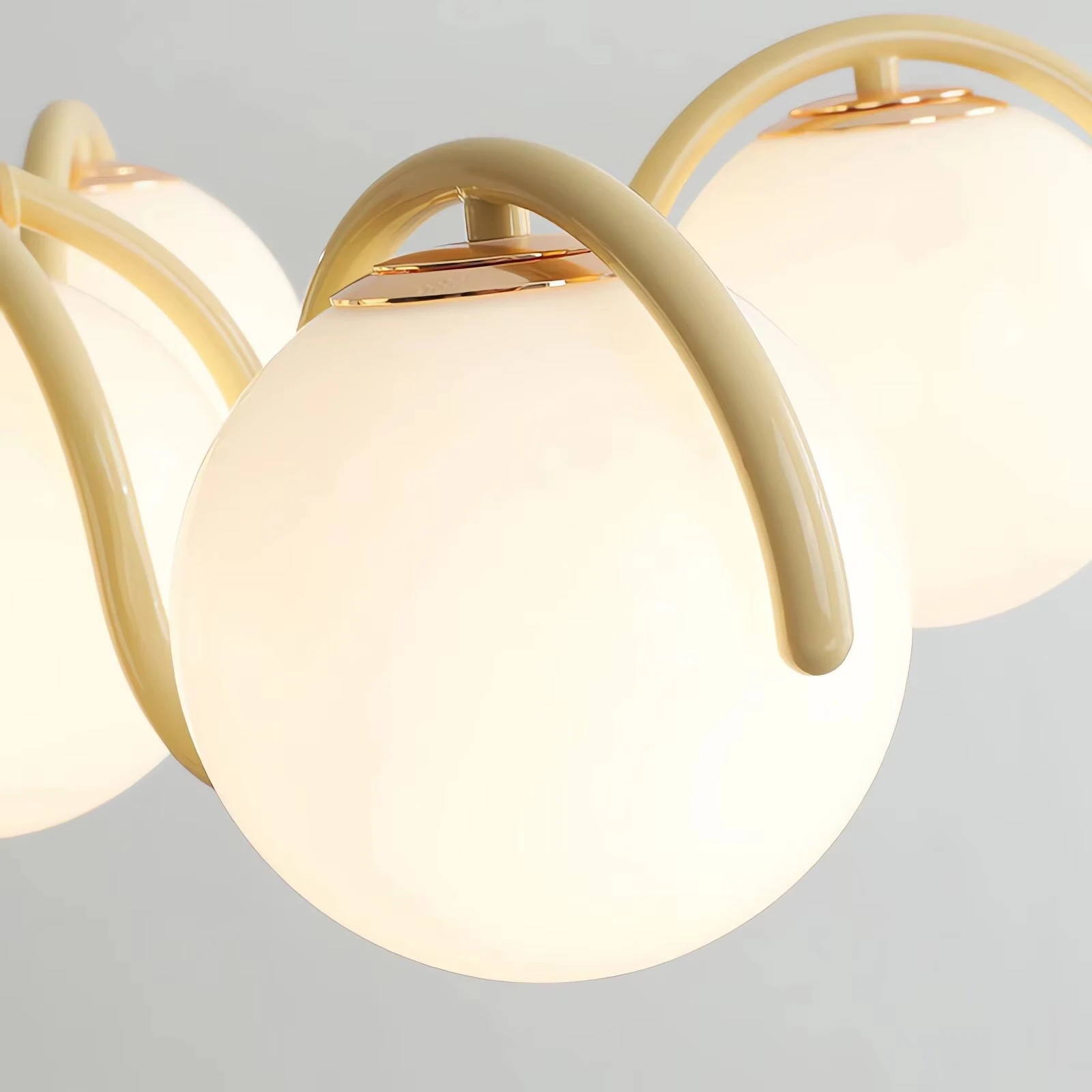 Nordic Magic Bean Glass Pendant Light, red, cream color, Living room Chandelier, Minimalist Bedroom, Study, Dining room Light