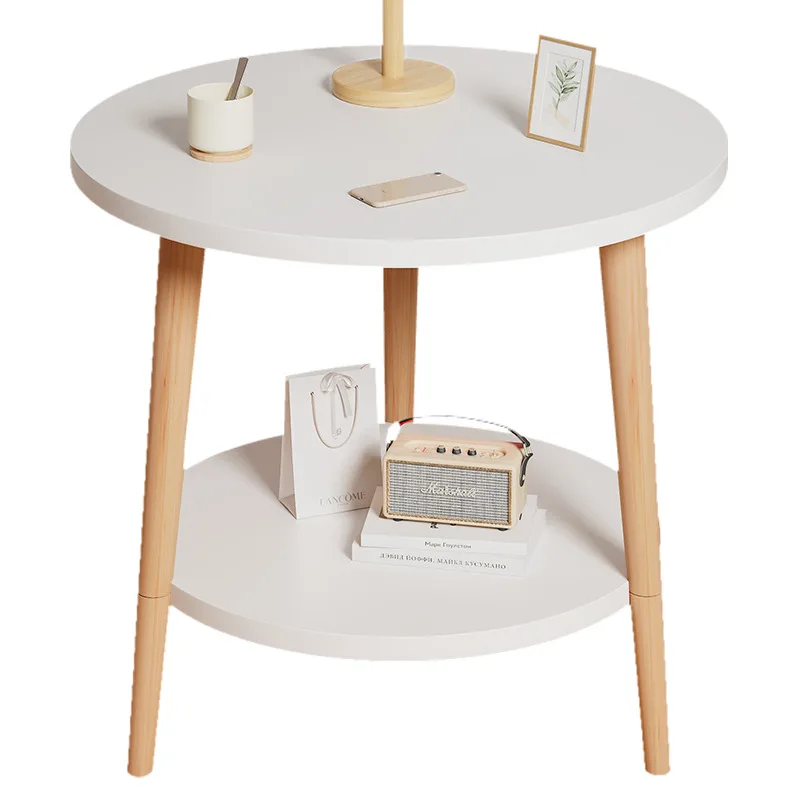 Small table living room small coffee table mini bedroom bedside balcony small round table sofa side table
