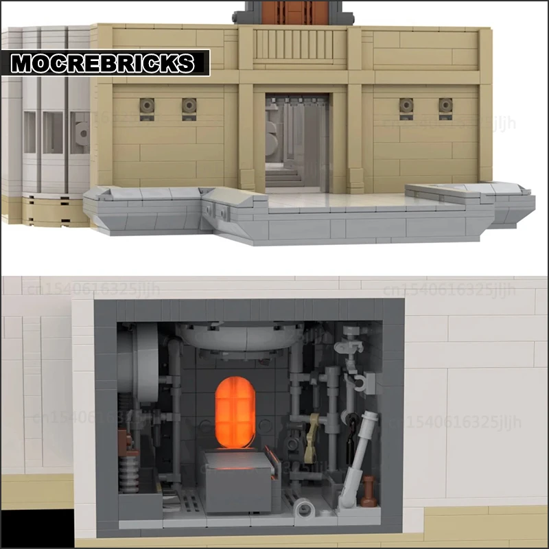 Famous Film Scene Architecture Cloud City MOC Diorama Building Blocks Assembly Bricks Puzzle Collection Model Toys Gifts