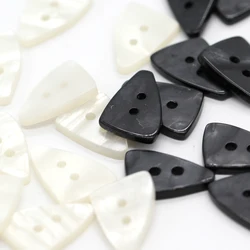 HENGC 25mm 2 Holes Triangle Shape Resin Buttons For Clothes Vintage Women Shirt Coat Dress Big Handmade Sewing Accessories