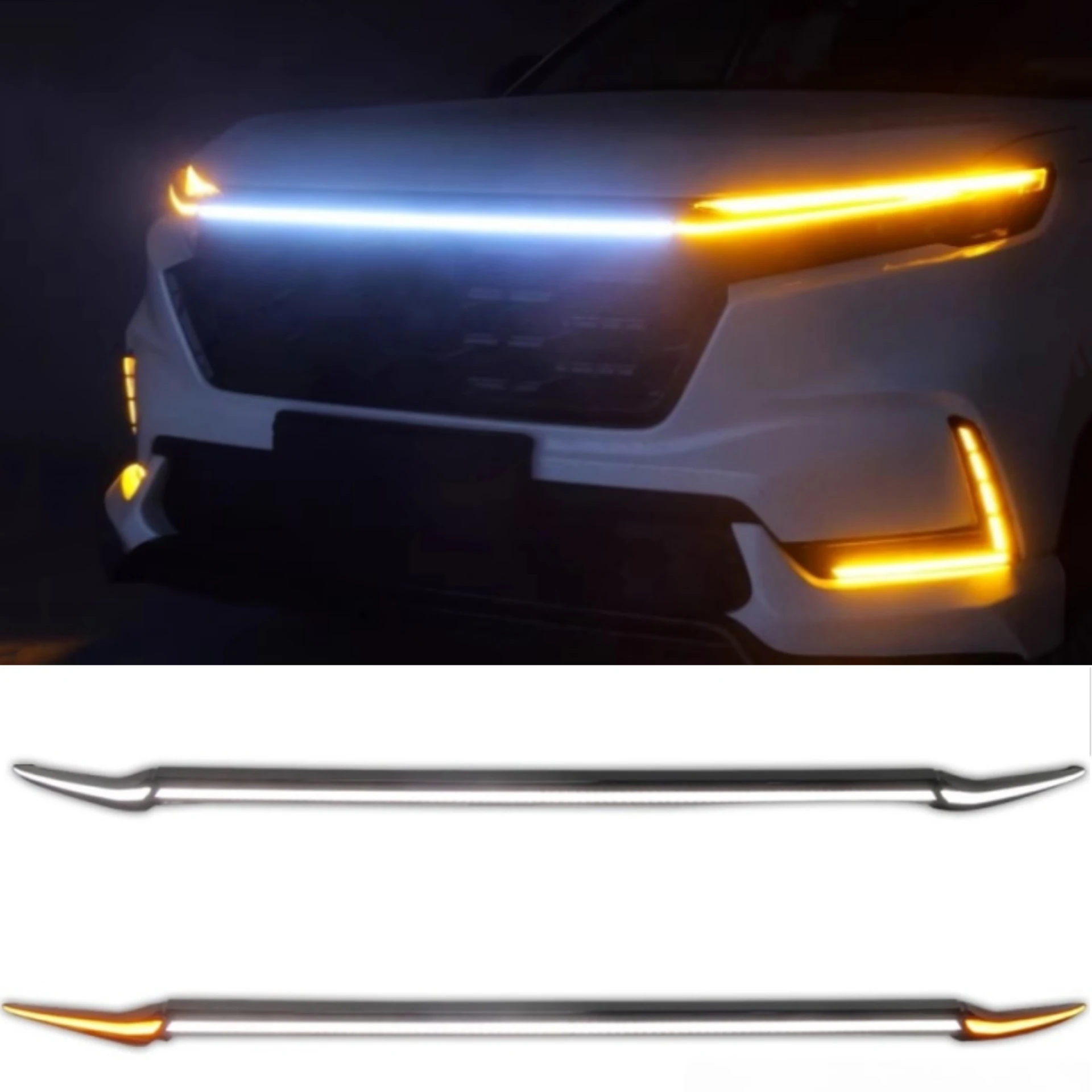 LED Grille Through Light for Honda crv 2023-2025 Modified Front Through Daytime Running Light Grille Lamp