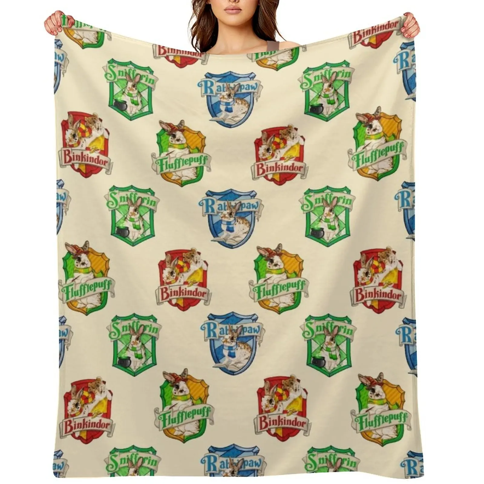 

Magical Rabbit Copper Throw Blanket Tourist bed plaid blankets ands Thermal Blankets