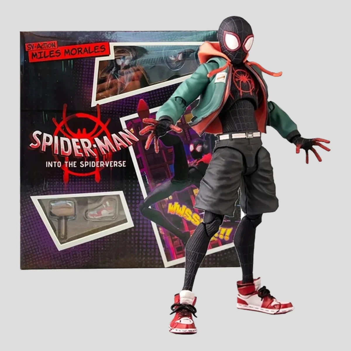 

Spiderman Miles Morales Action Figure Collection Sentinel Marvel Spider-Man Into the Spider Verse Figures Model Toys New