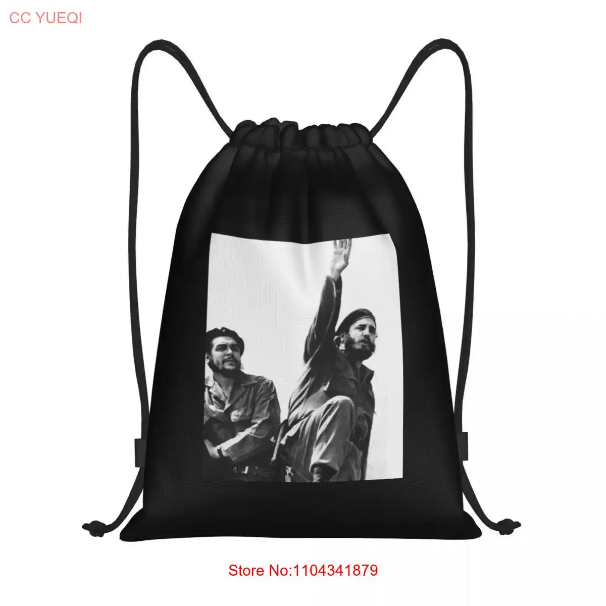 Libertad Cuba-Che Guevara & Fidel Castro Graph  Drawstring Bags Gym Bag Hot Lightweight