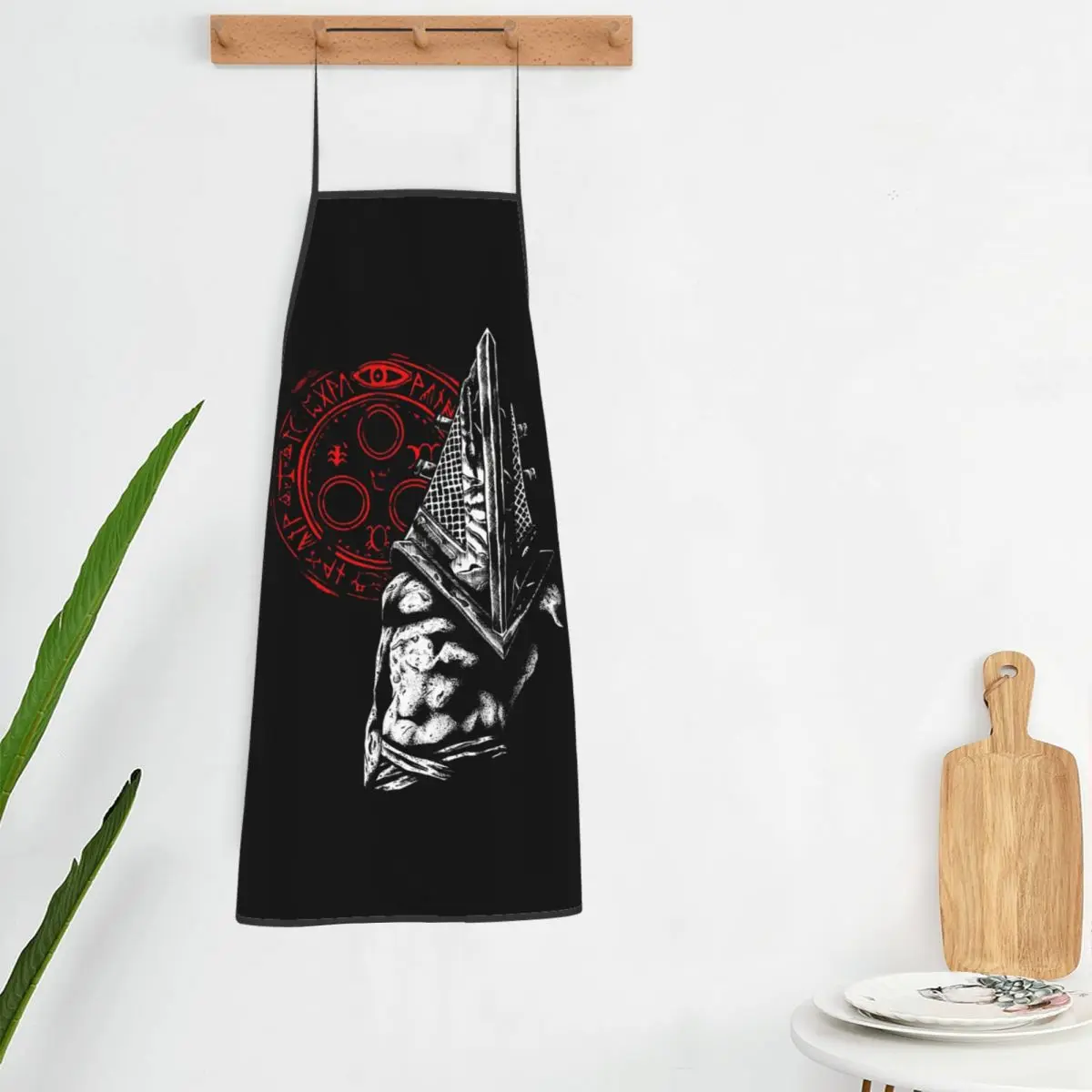 Chain Link And Fog Silent Hill Game Aprons Chef Cooking Tablier Sleeveless Bib Kitchen Cleaning Pinafore for Women Men Gardening