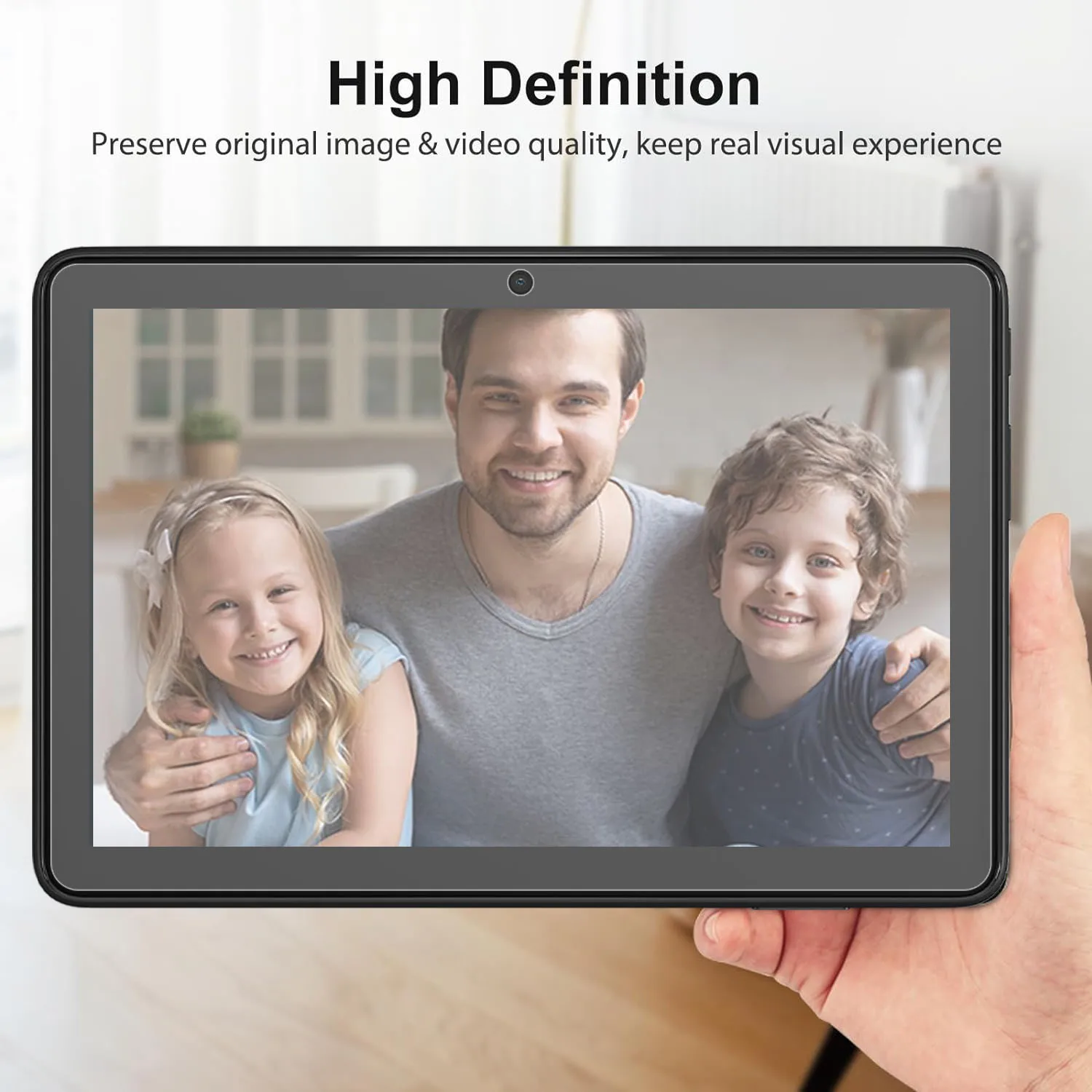 2 Pieces HD Scratch Proof Tempered Glass Screen Protector For New Amazon Fire HD 8 2024 Tablet Hard Clear Film