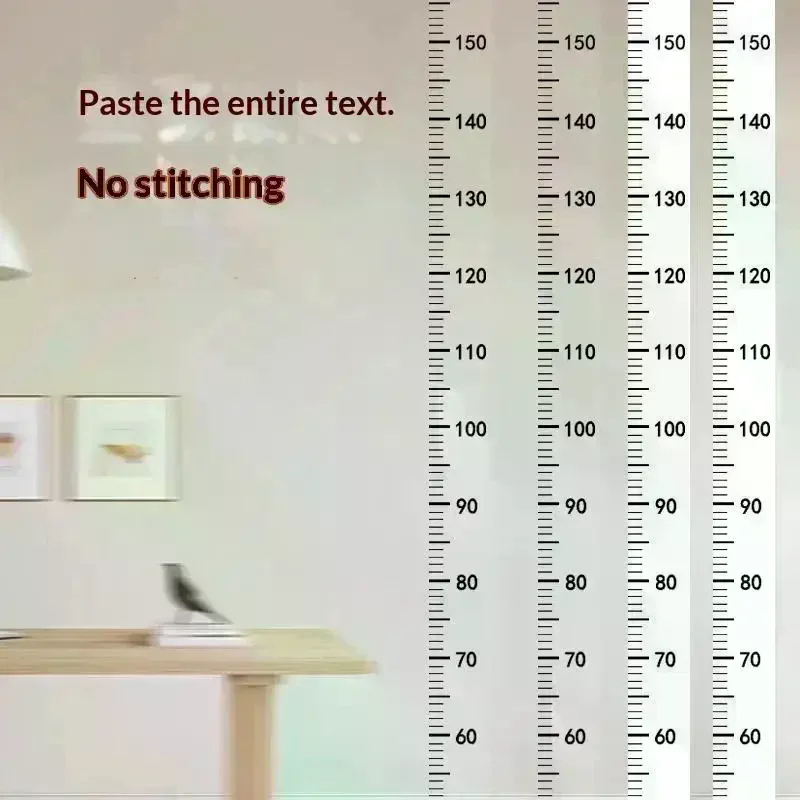Kids Height Wall Sticker Child Growth Tracker Adhesive Decal Measuring Ruler Chart Bedroom Decor