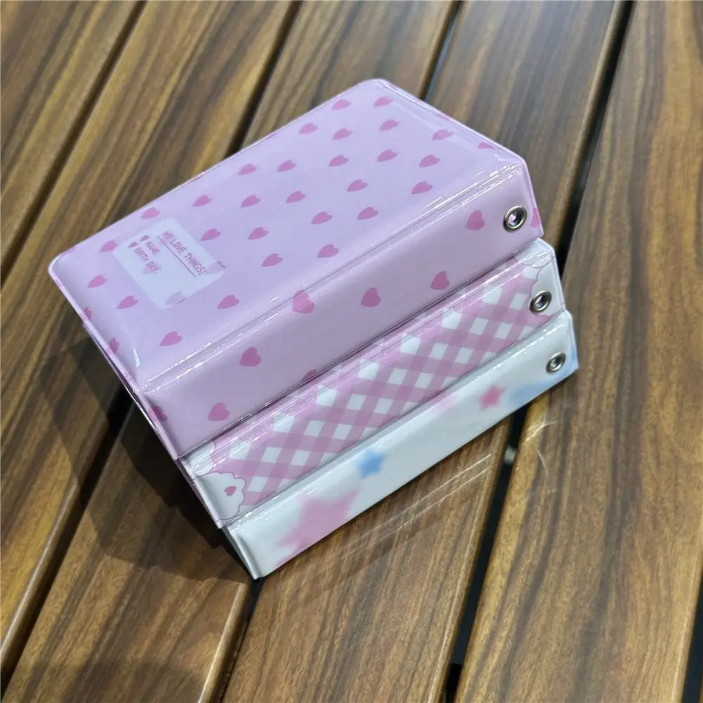 Niedliches 7,6 cm großes Mini-Kpop-Album, niedliches Namenskartenbuch, Kartenbinder, Fotoalbum mit 20 Taschen, kleines Kartenheft-Fotoalbum