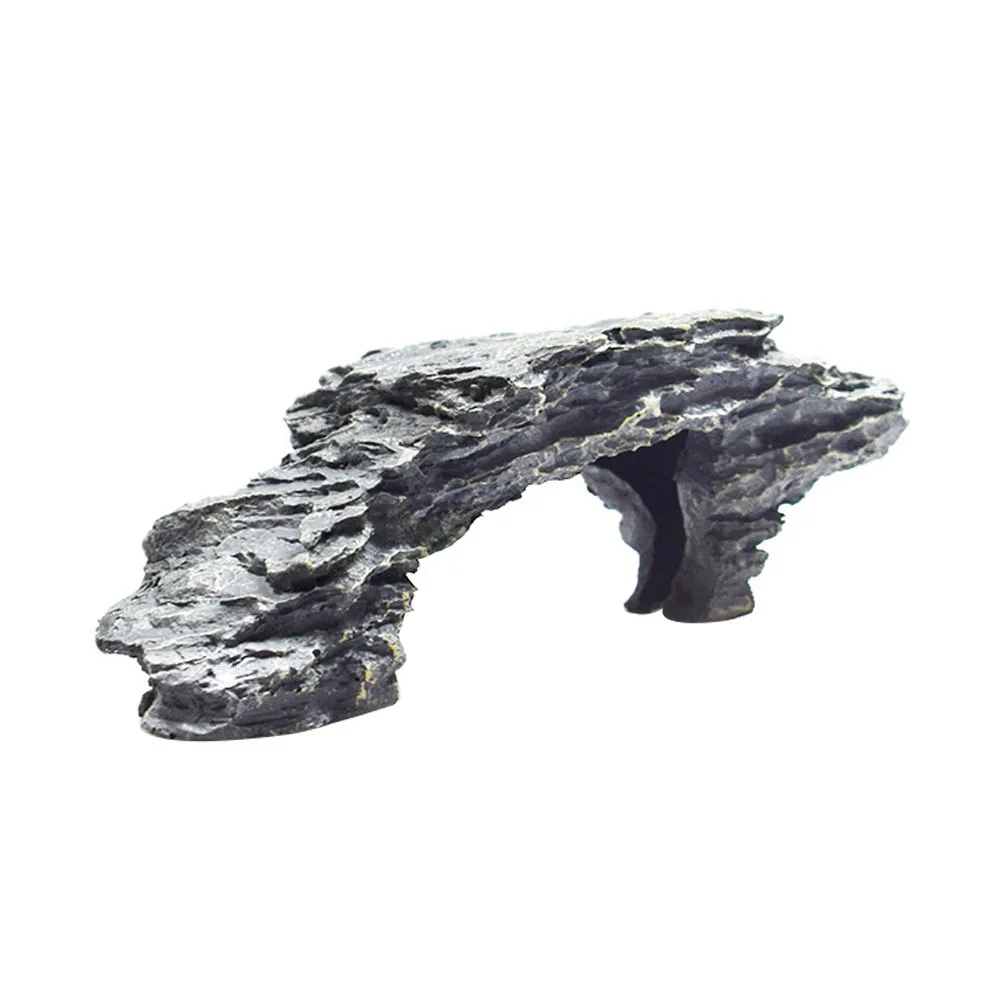 

1Pcs Turtle Basking Platform Resin Climbing Stone Reptile Floating Rest Stand Tortoise Hiding Cave Fish Tank Decoration