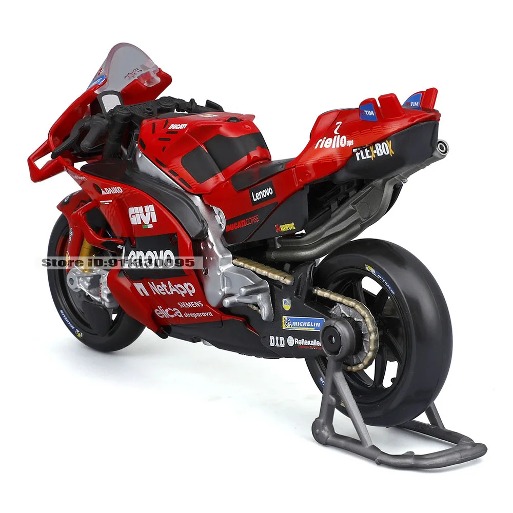 مايستو 1:18 2024 فريق دوكاتي لينوفو # 1 باجنايا بطل سائق موتو GP سباق الصب سبيكة دراجة نارية نموذج جمع لعبة هدية #3