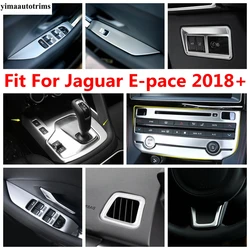 Central Control Air AC Panel / Head Light / Window Lift Button / Gear Shift Cover Trim Accessories For Jaguar E-pace 2018 - 2023