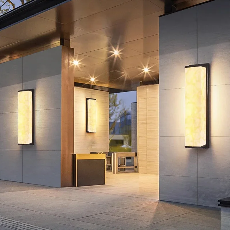 AOSONG Contemporary LED Outdoor Wall Lamps Electric Simplicity Waterproof Balcony Hallway Courtyard Villa Gate Hotel