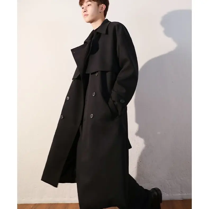 Windbreaker Coat Men's Cloak Coat High-end Feeling Tops