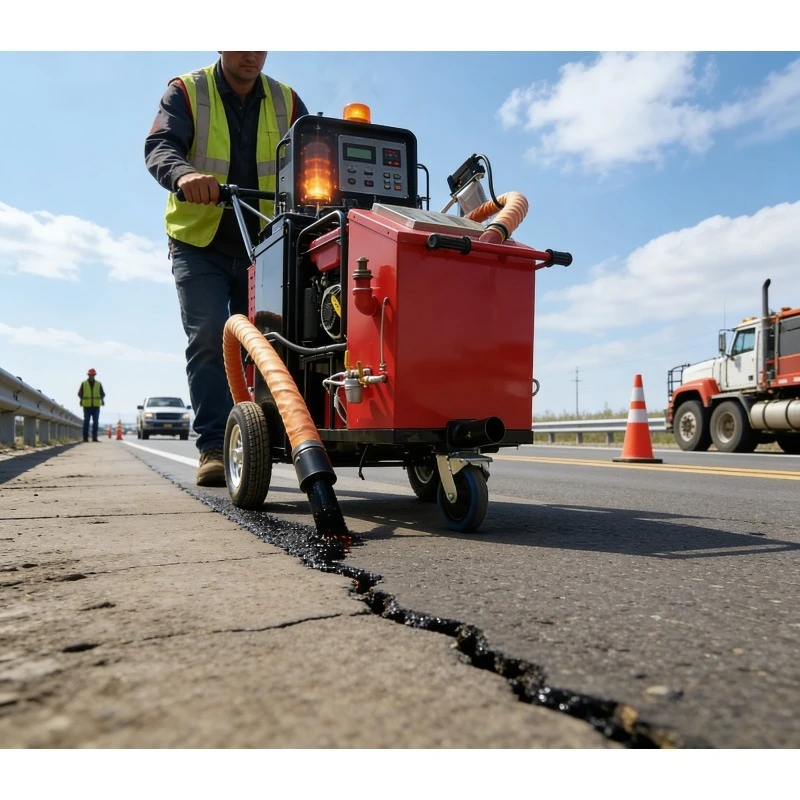 Hydraulic Drive Automated Crack Sealing Machine Fully Hydraulic Pump for Precise Road Construction Maintenance