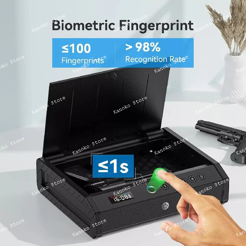 مزودة بشاشة عرض، وآمنة بكلمة مرور بصمة الإصبع المضادة للسرقة، وأدوات قيمة للسيارة مضادة للسقوط، وآمنة وصندوق #2