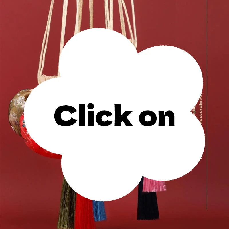 

Multi Color Tassel Flower Pattern Drawstring Cloth Hanging Decoration Chinese Style Storage Bag Empty Sachet Purse Pouch
