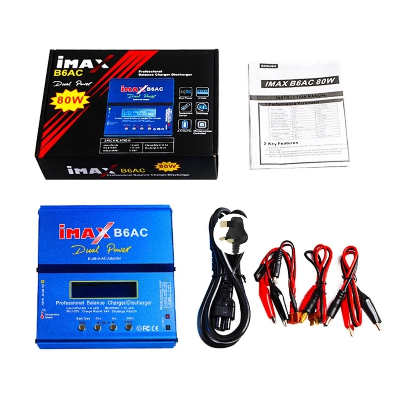 

Discharger for NiMH/NiCD/LiPO/LiFe Packs 7.4V -14.8V Output B6AC Dropship