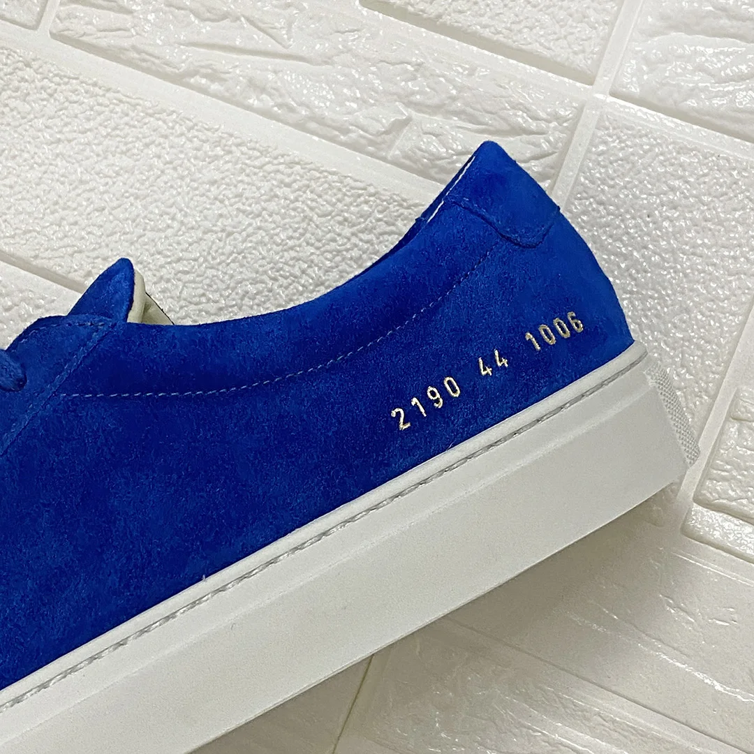 DONNAIN Luxury Suede Leather Electric Blue Couples Flats Minimalism 365 Days Sneakers Comfortable Unisex Casual Shoes Plus Size