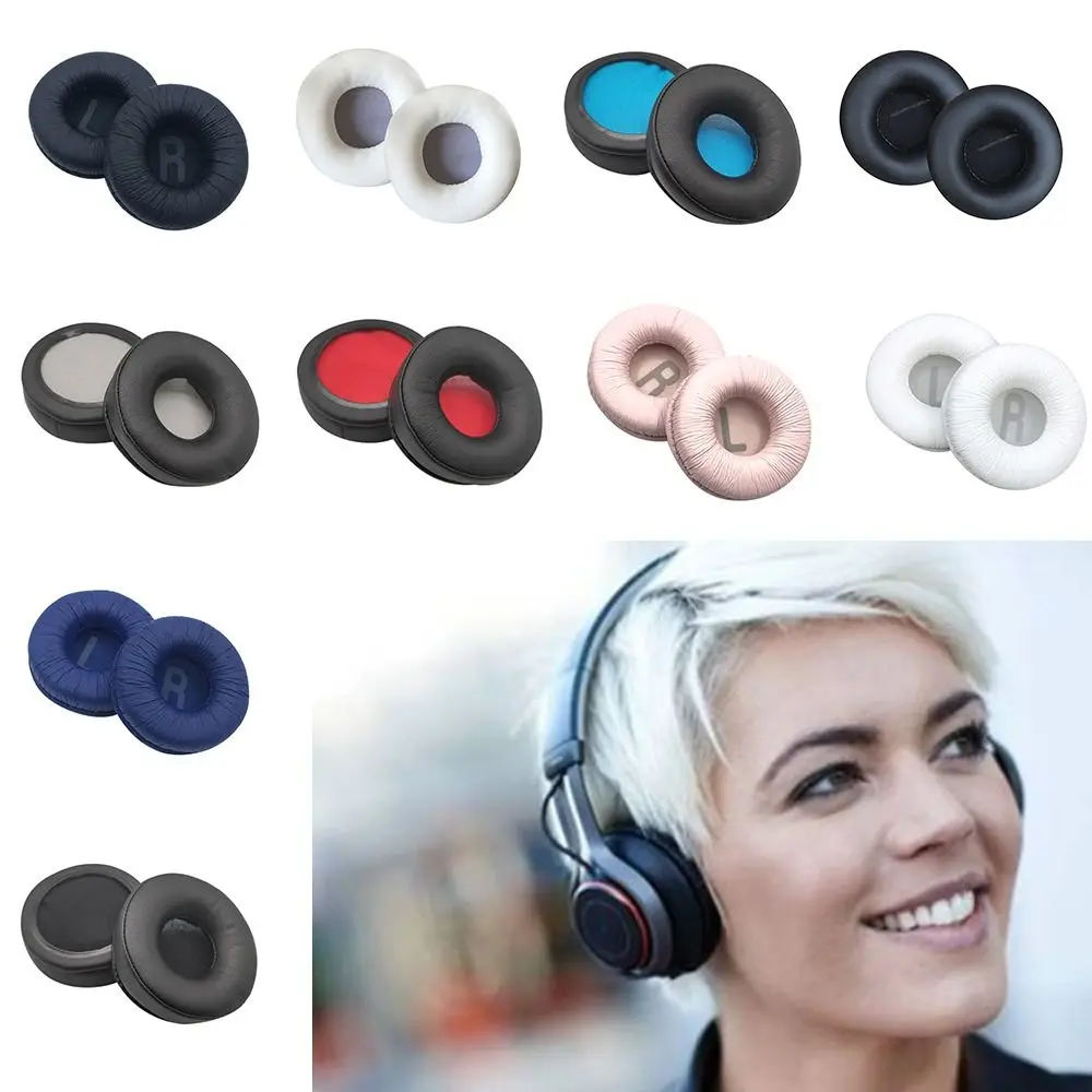 1Pair Replacement Earpads Cushion for Jabra Revo MOVE Wireless Headset Headphones Leather Earmuff Ear Cover Earcups