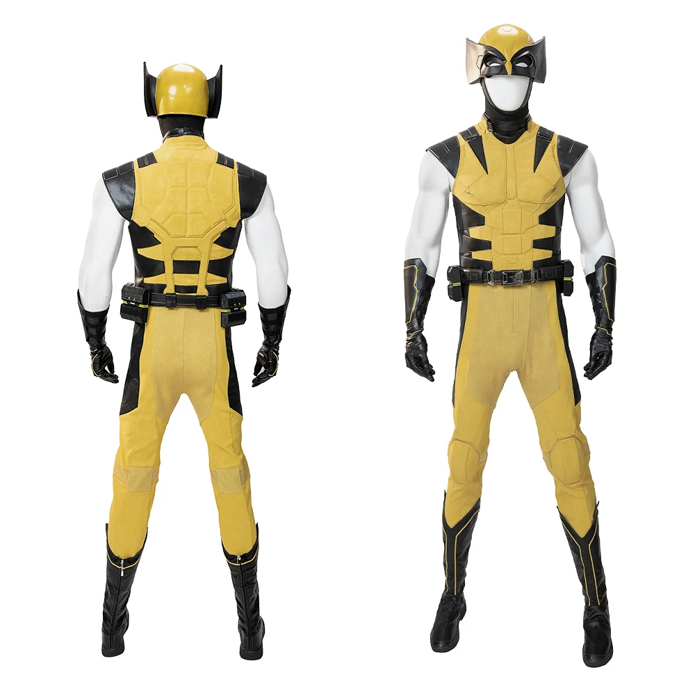

Full Set Game Claw Hero Zentai Jumpsuit for Men Yellow Black Color Scheme All Sizes Halloween Christmas Costume