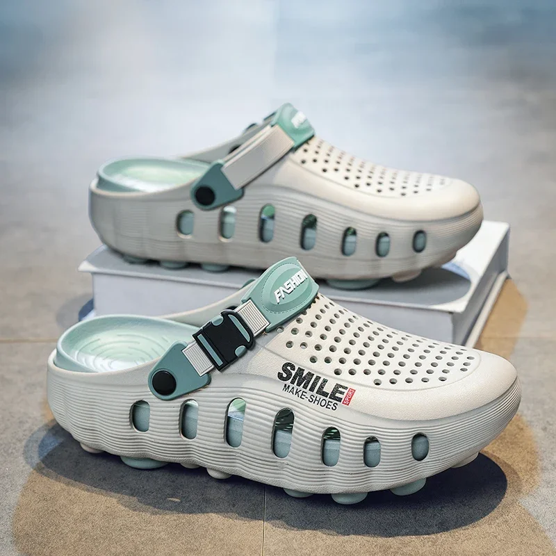 Sommer Herren Pantoffeln Sandalen Flip-Flops Clogs Weiche Sohle Unisex Outdoor Strand EVA Slides Clogs Badezimmer Bad Flache Schuhe – Detail 29