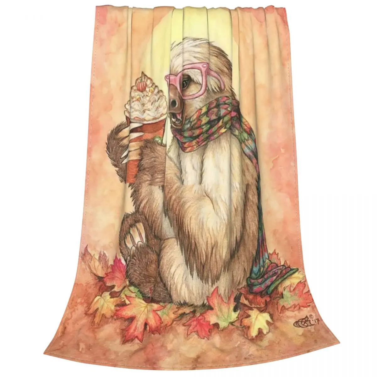 

Sloth Blankets Fleece Winter Cute Animal Portable Super Warm Throw Blanket for Bed Travel Plush Thin Quilt