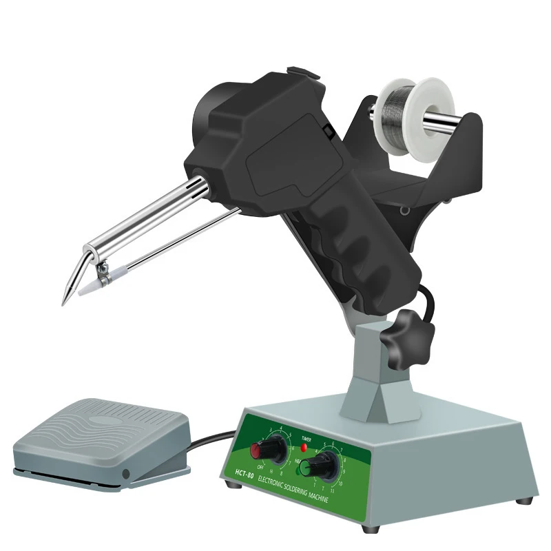 Temperature Adjustable Foot Pedal,Semi-Automatic Thermostat Soldering Machine, Tin Iron Spot Welding Tool