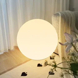 LED Circular Lamp Three Color Remote Control Charging Lighting Fixture Bedroom Bedside Ambient Lamp Living Room Decorative Light