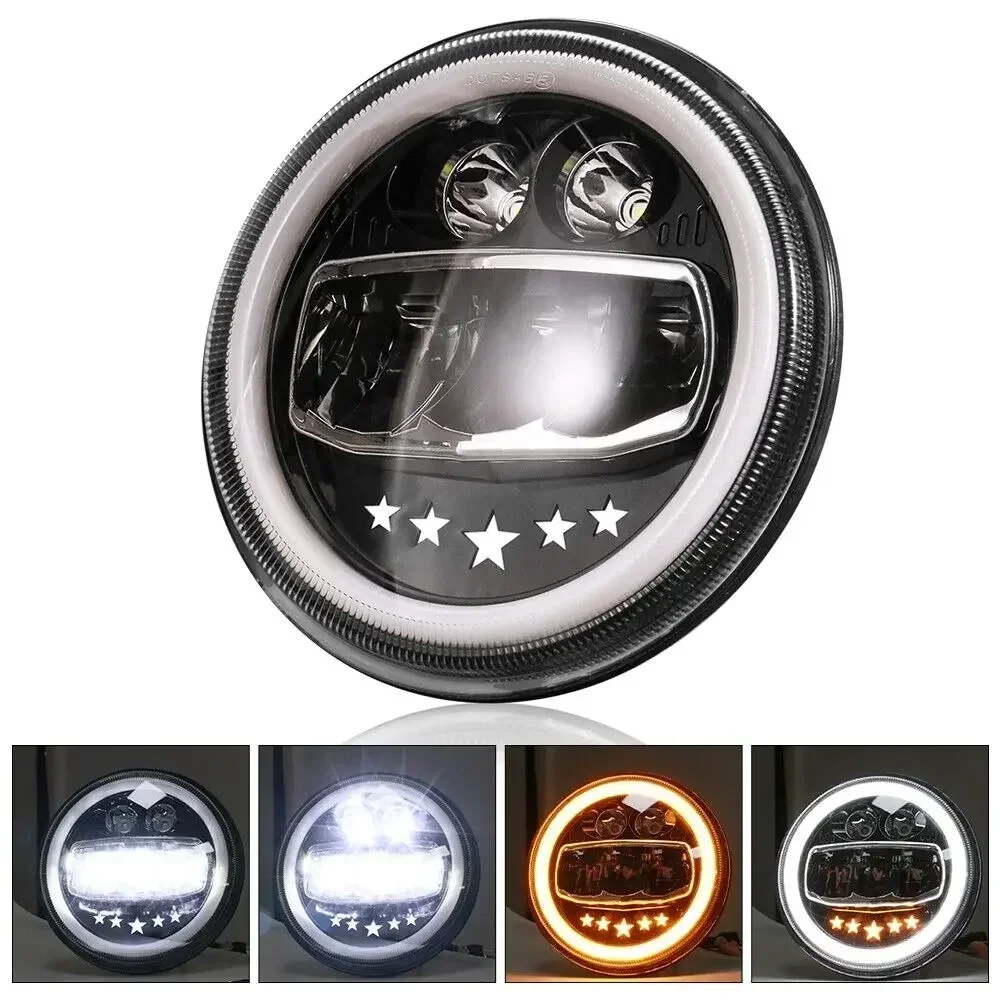 

7" LED Motorcycle Truck Auto Headlight For Honda Kawasaki Harley Cafe Racer GN