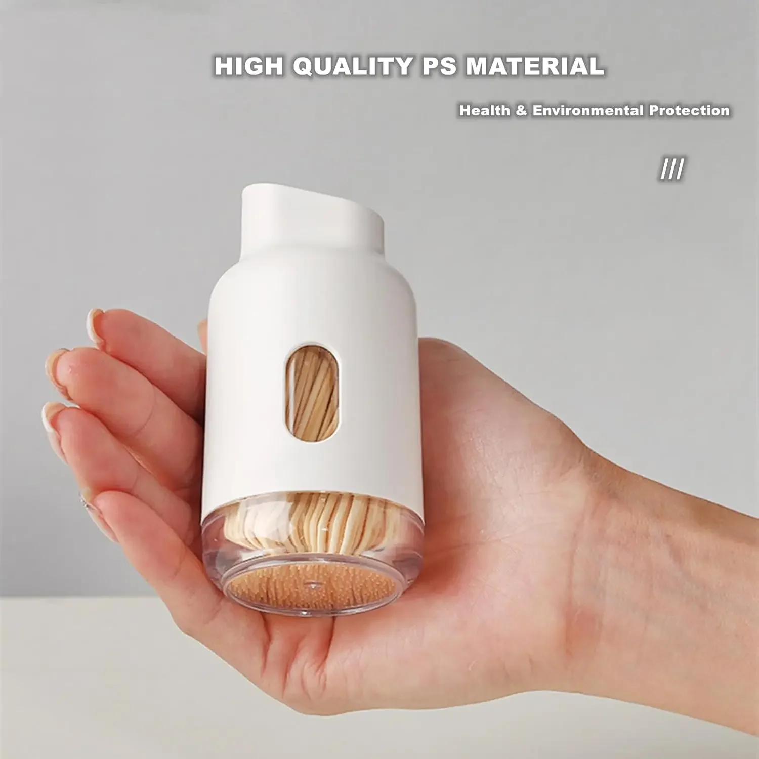 Elegant Toothpick Dispenser, Portable and Reusable Toothpick Storage Box, Can Hold about 600 Toothpicks for Christmas Gifts