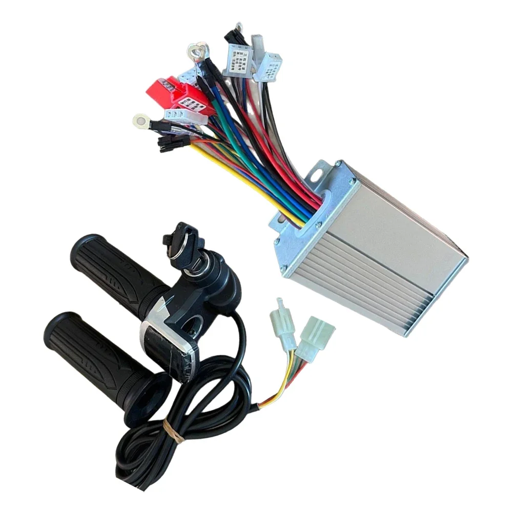 

Ebike Brushless Motor Controller Kit with LCD Display and Throttle Handlebar for 36V 48V 64V 450W Lithium Battery
